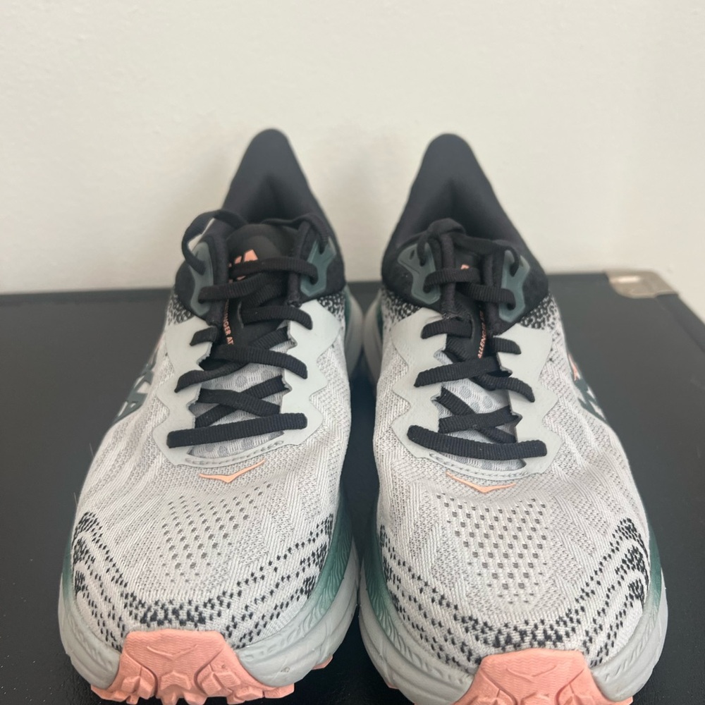 Hoka Women's Athletic Shoes - Black, White, and Pink